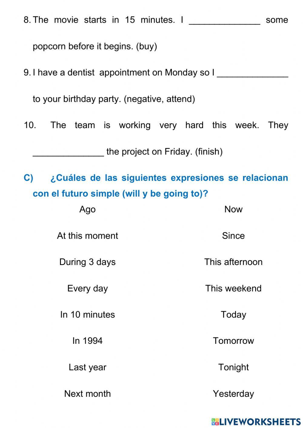 Will and Be Going To