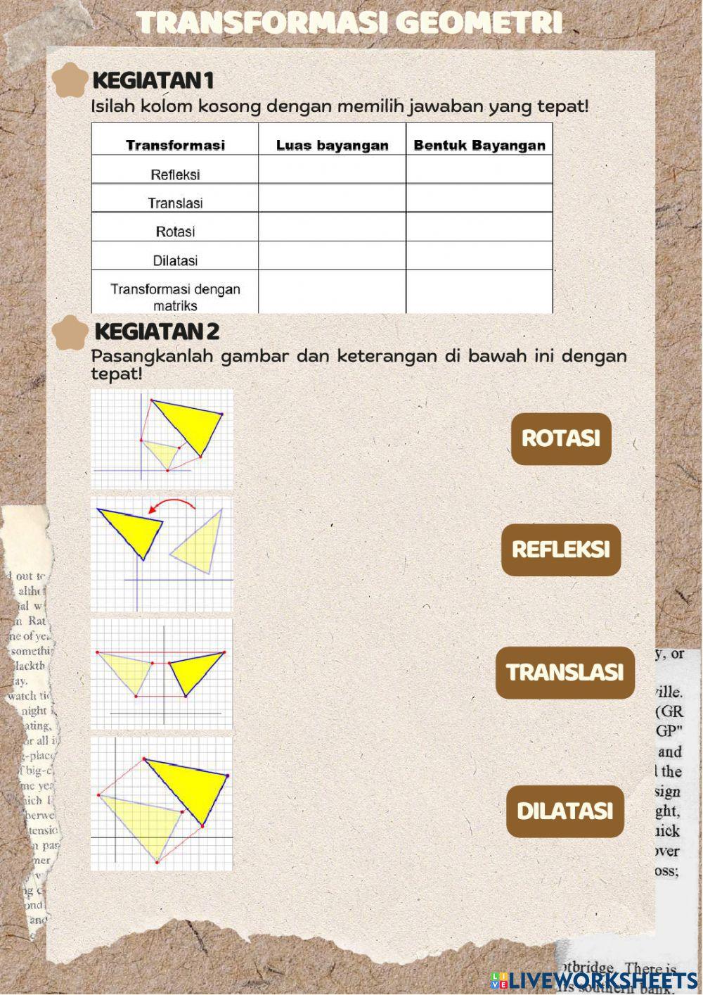 Transformasi Geometri