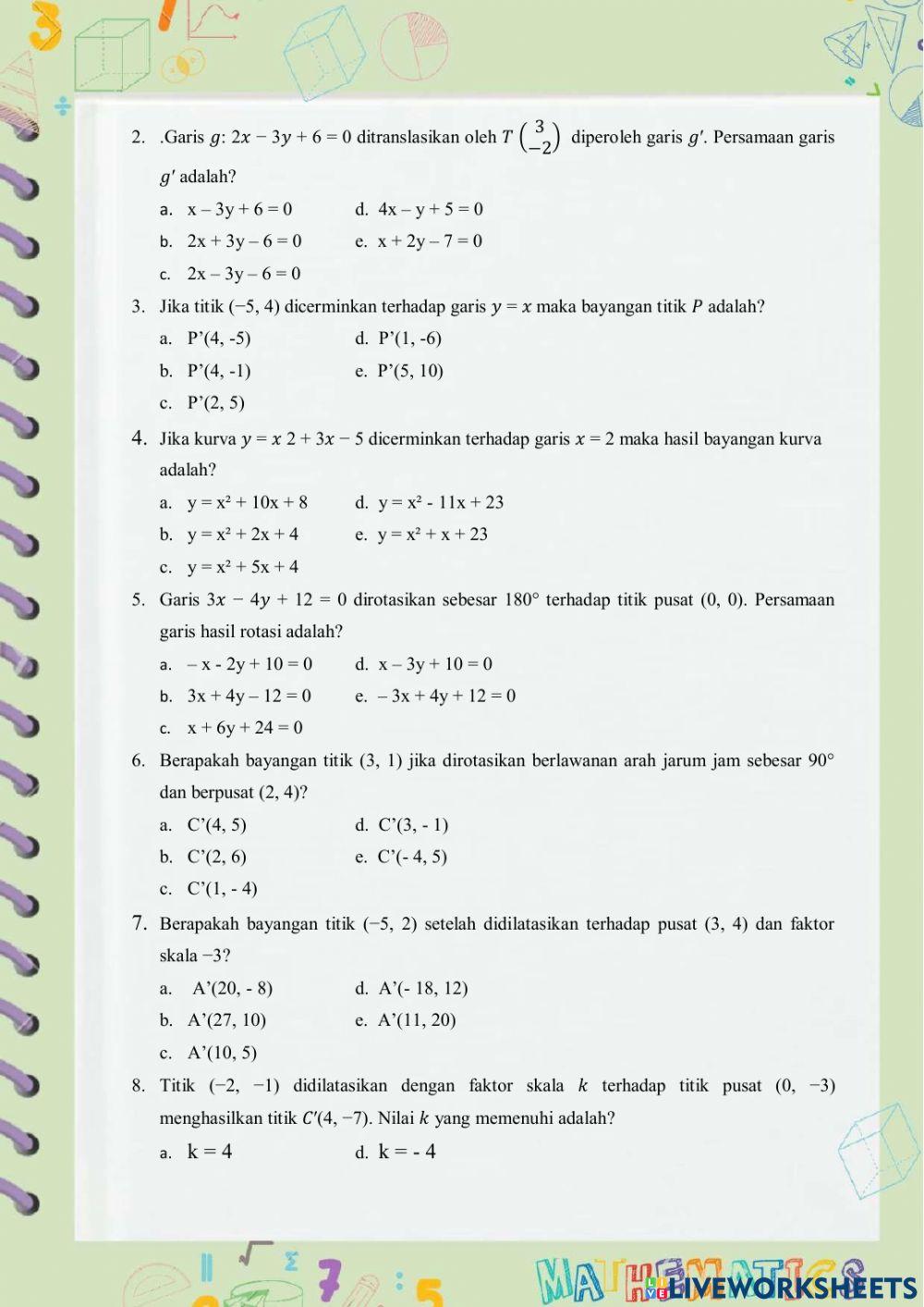 Transformasi Geometri