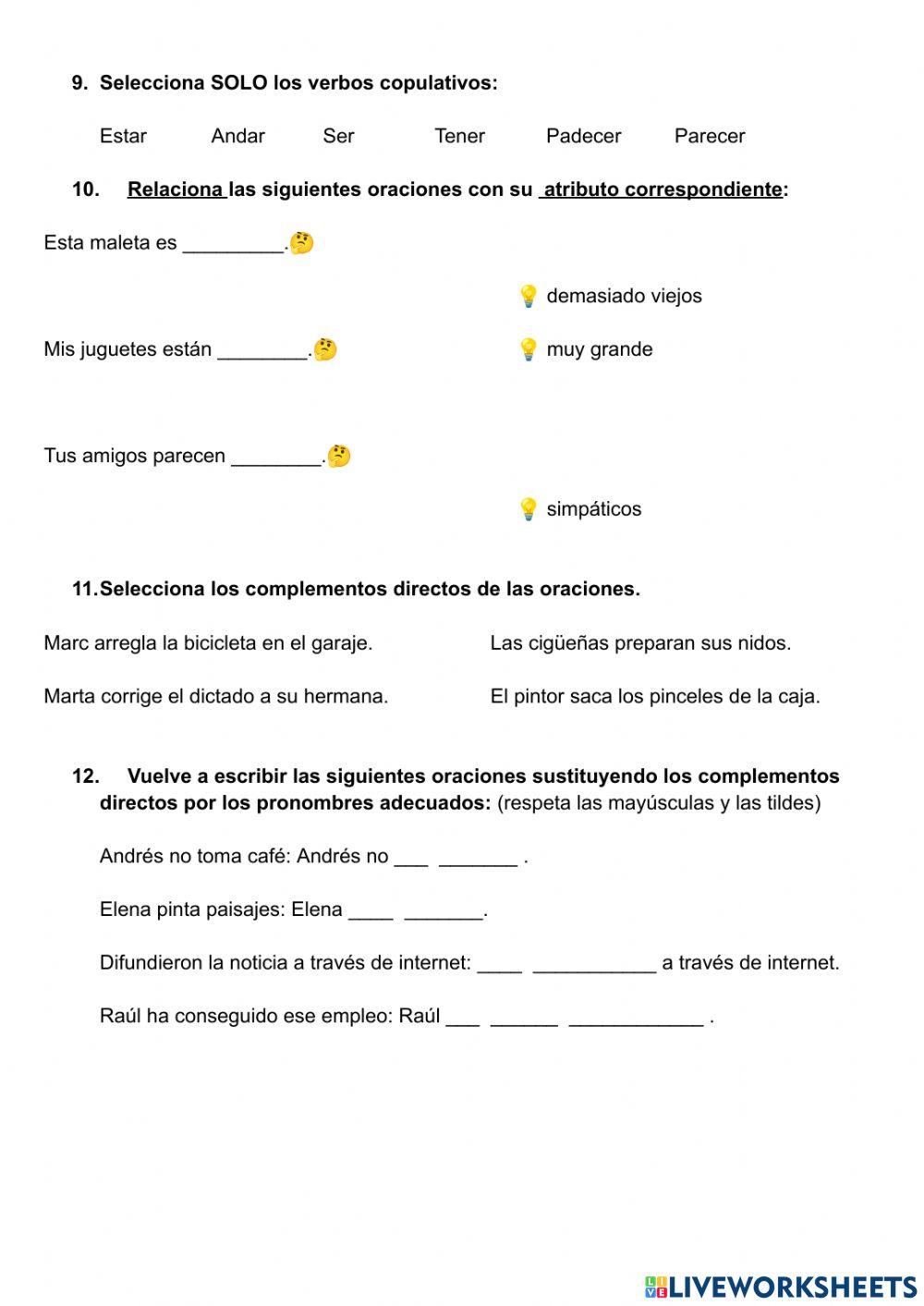 RE Control Castellano Tema 8