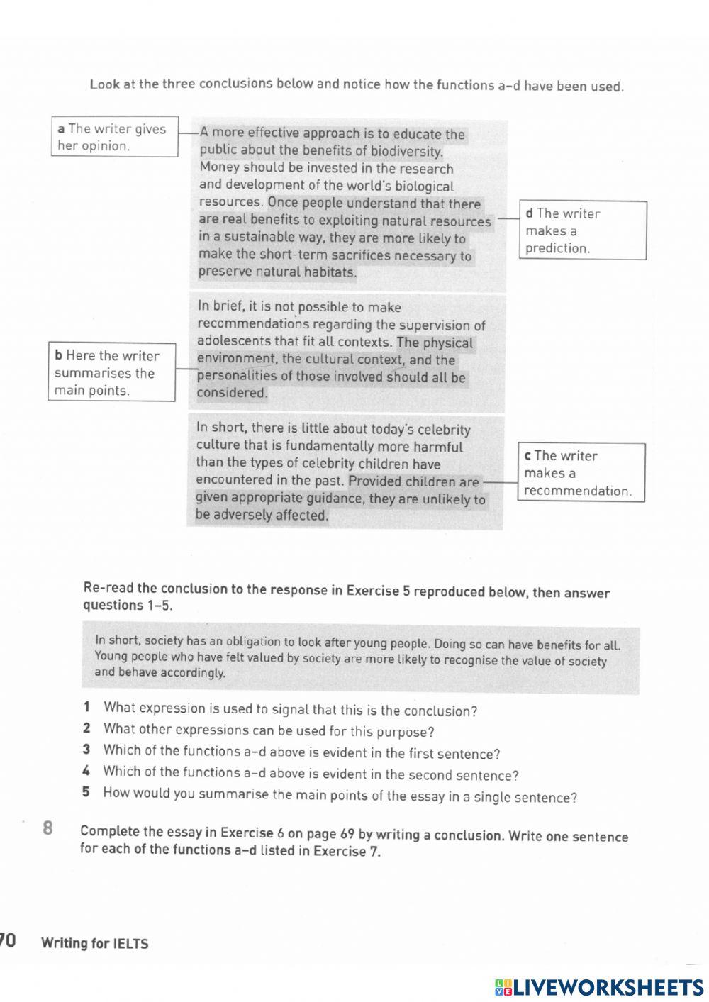 Ielts writing unit 8