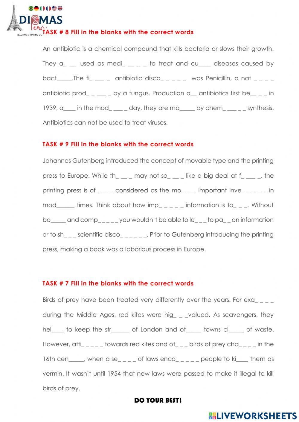 Det- read & complete