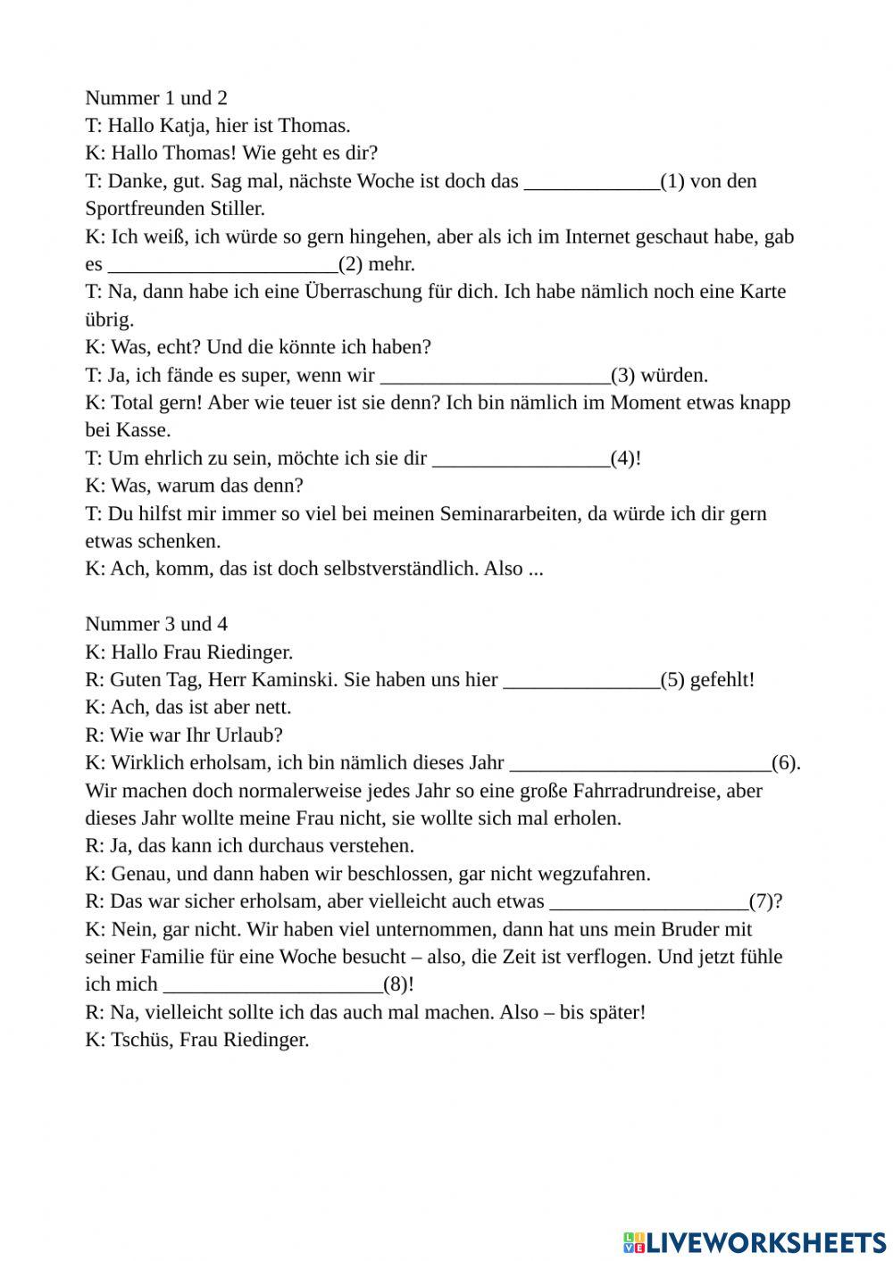 B1 PV Lek11-1 Lückentext