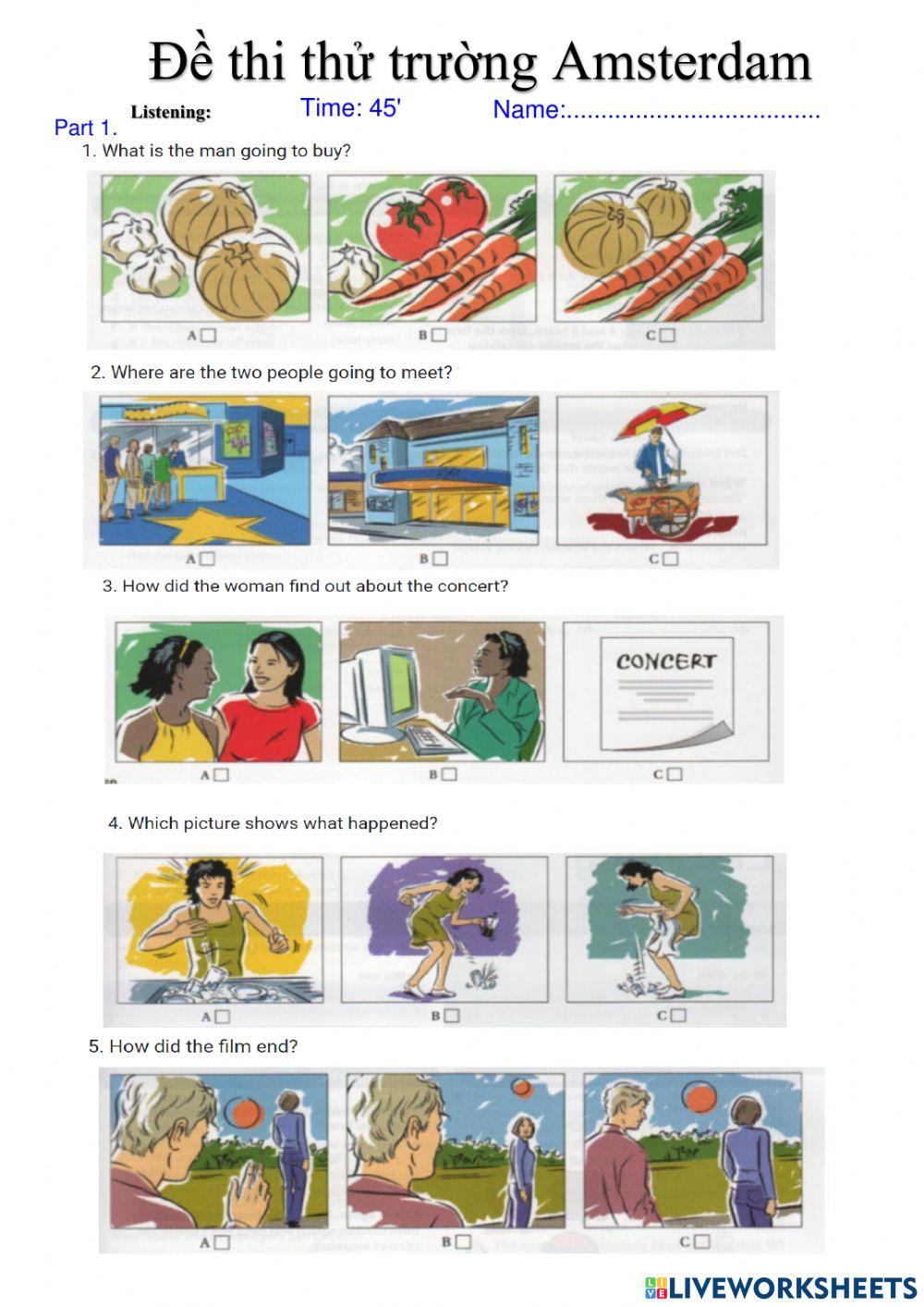 Đề thi thử trường Ams -new