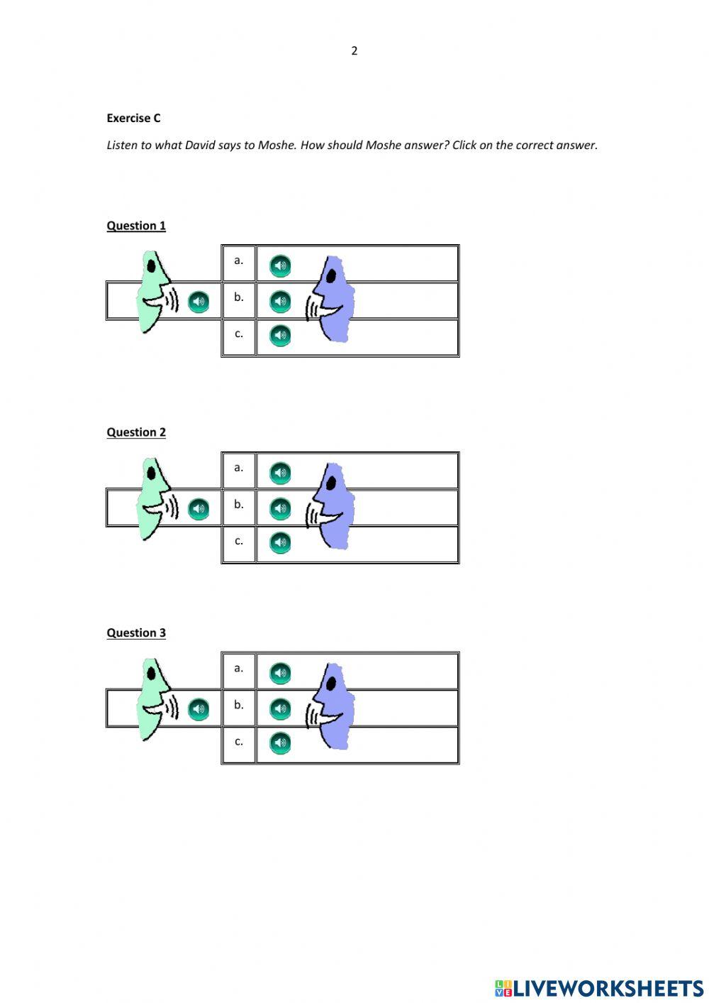 BOOST Choosing Responses – Set 20 BOOST Choosing Responses – Set 20