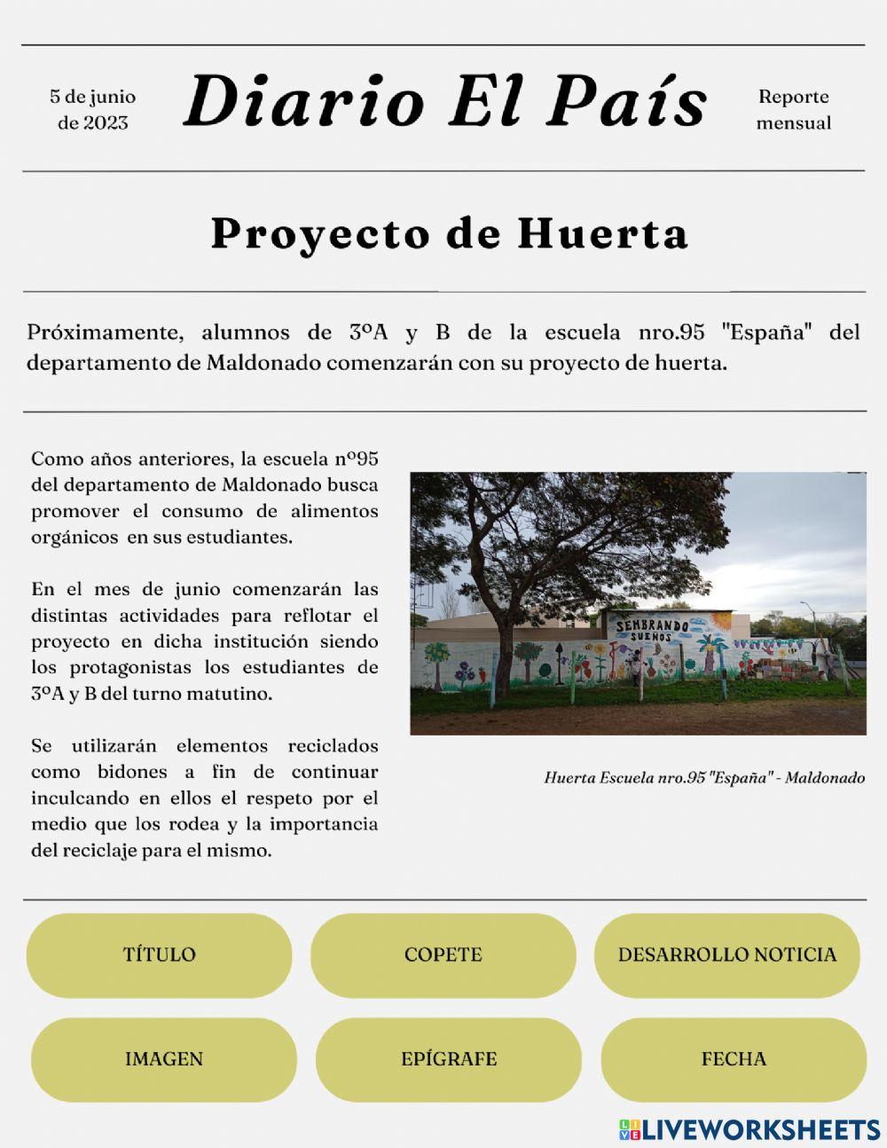 Elementos de la noticia