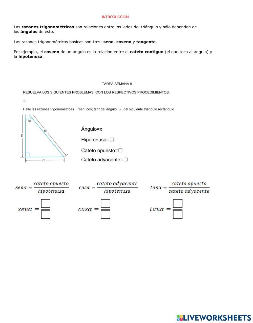 Razones trigonometricas