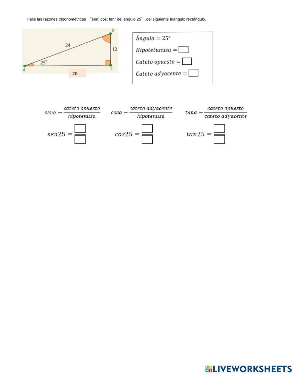 Razones trigonometricas