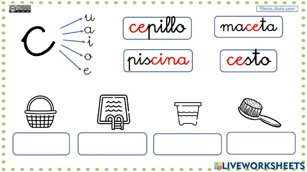 Juego consonante c 1