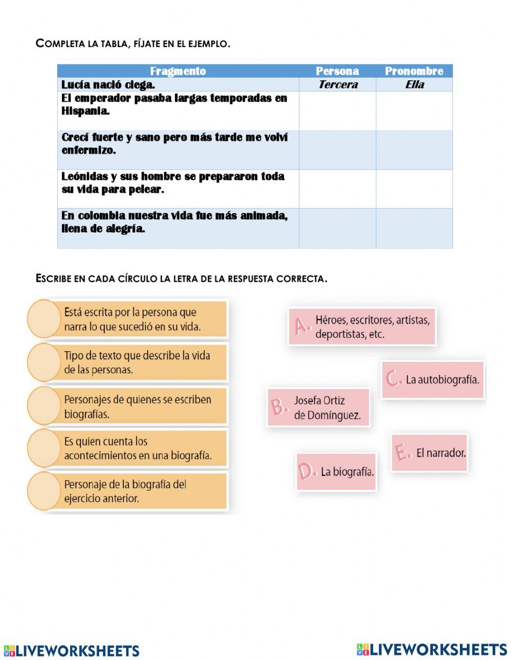 La biografía y autobiografía