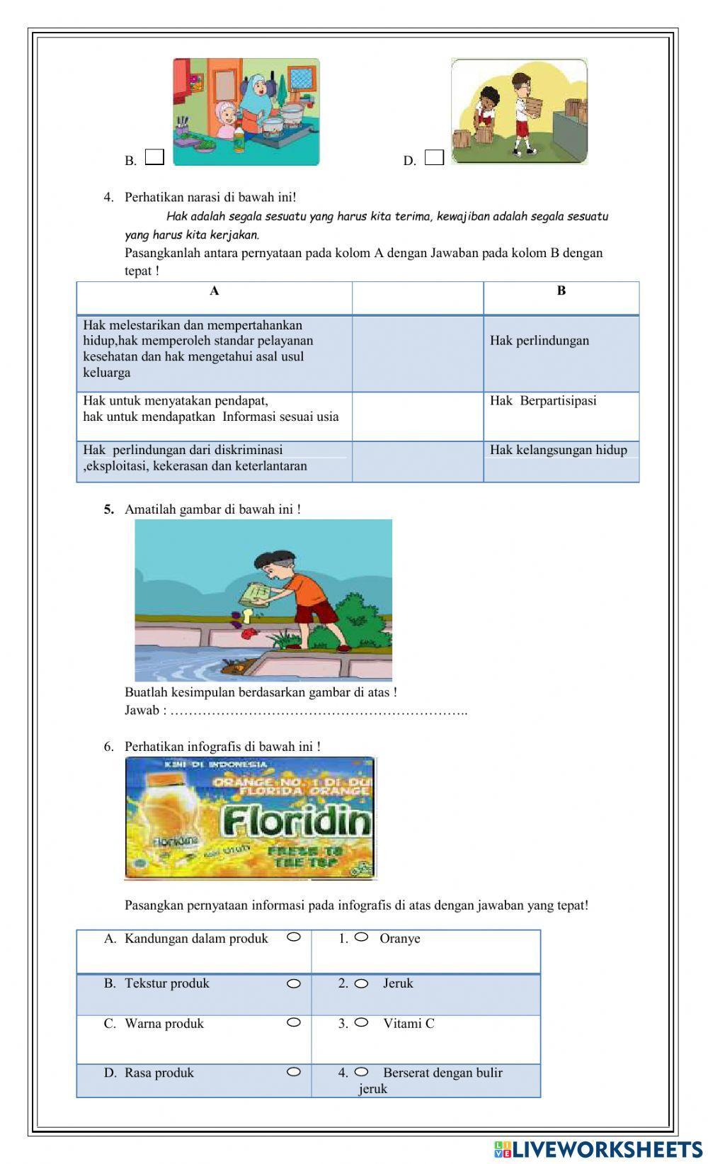 Soal PAT TEMA 6 kelas 5