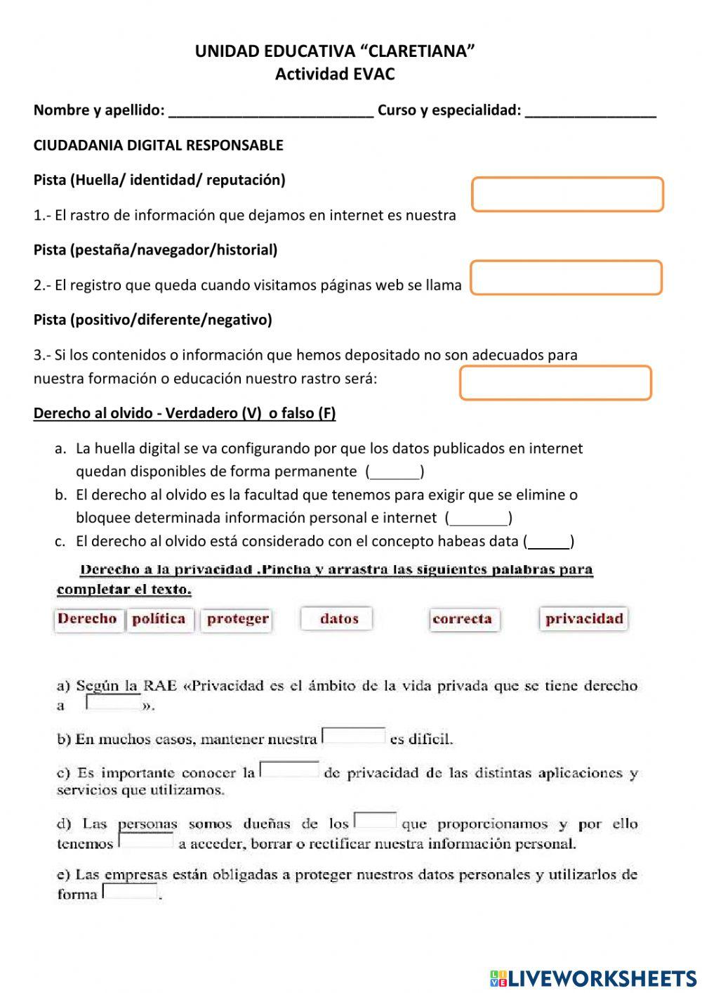 Ciudadanía digital responsable