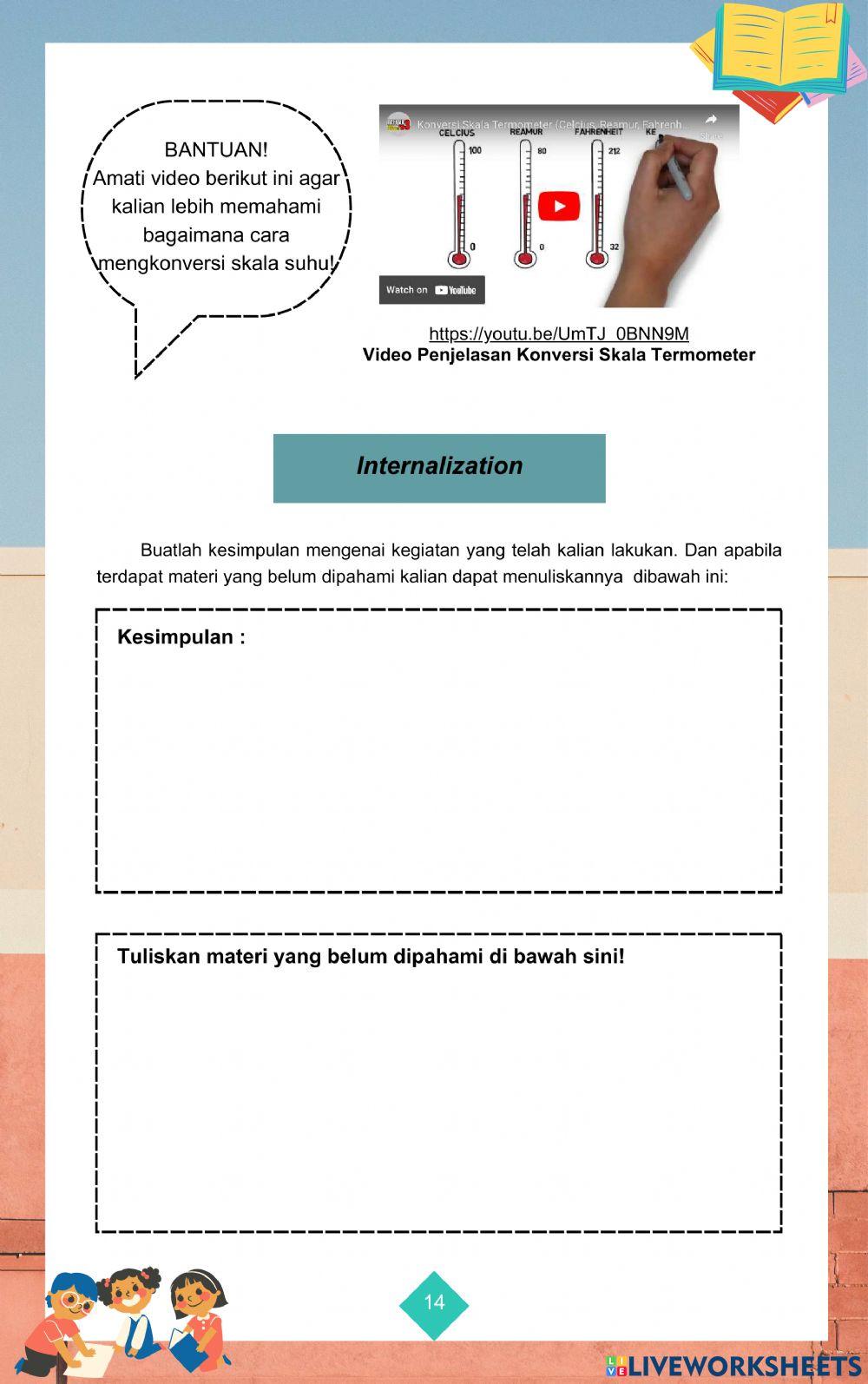 Kegiatan 1 - LKPD Suhu, Kalor, dan Pemuaian