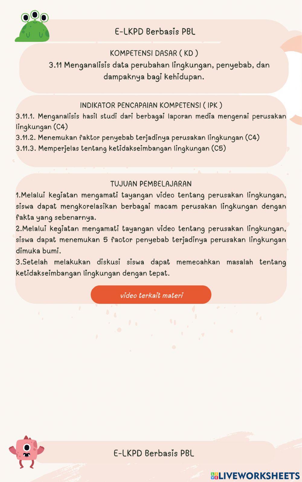 Perubahan Lingkungan