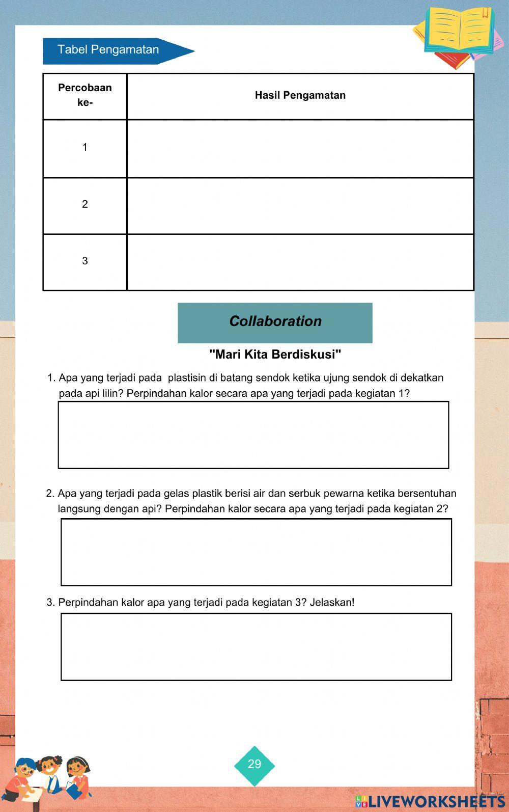 Kegiatan 3 - LKPD Suhu, Kalor, dan Pemuaian