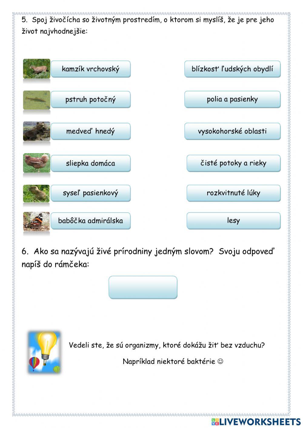 Príroda a prírodné deje