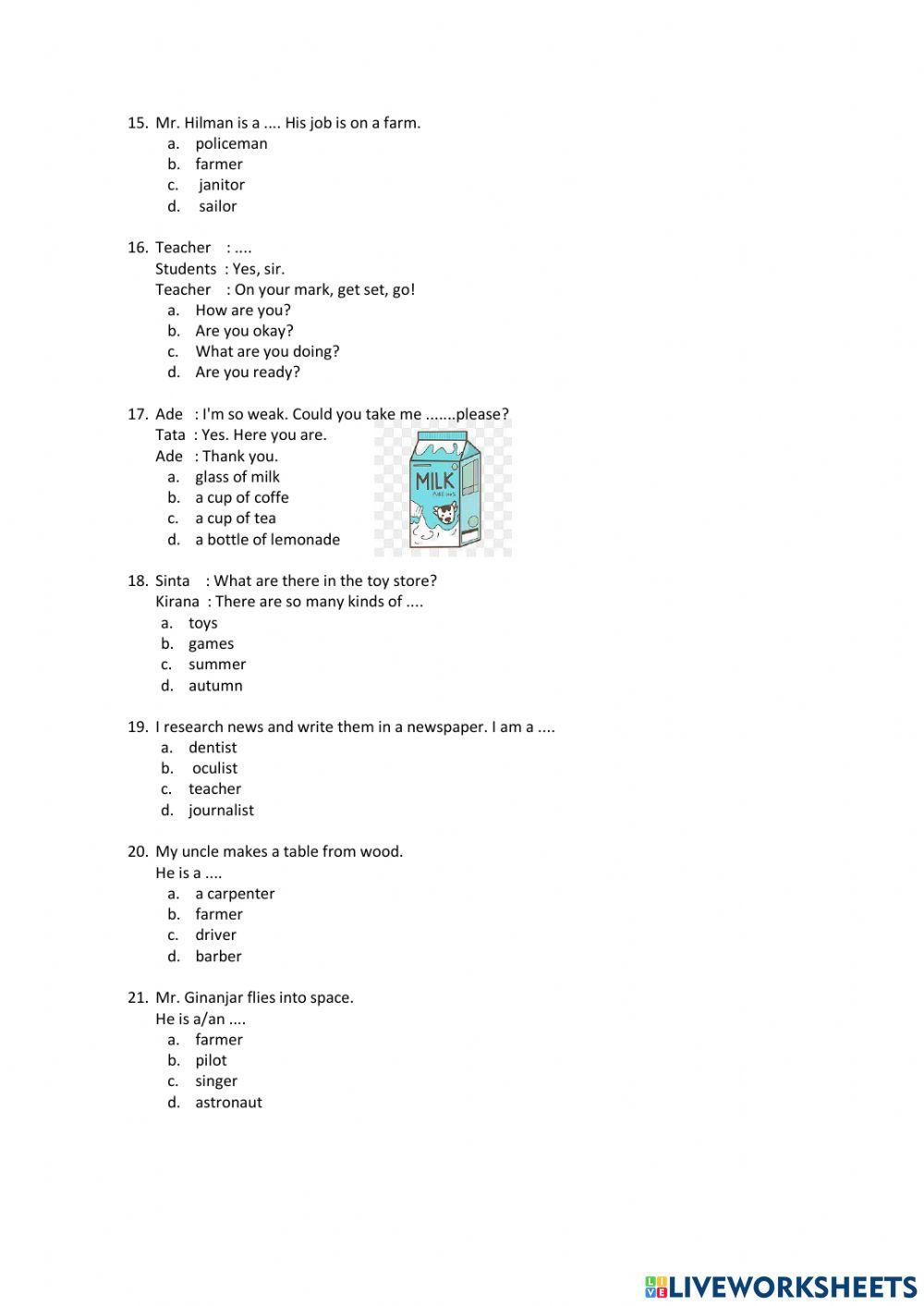 Ulangan semester 2 2022-2023