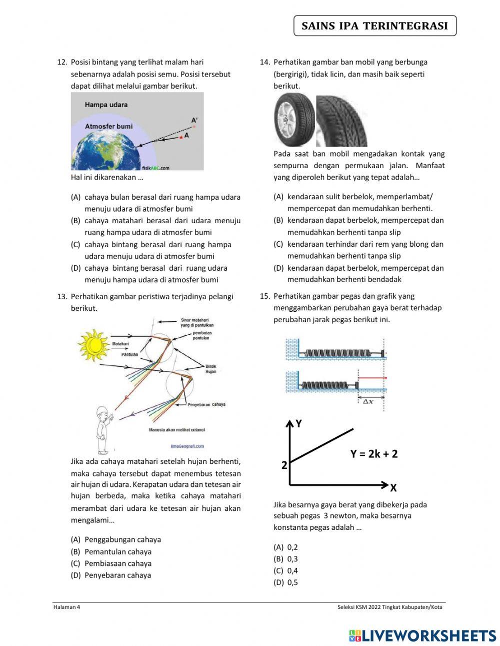 Seleksi ksm ipa integrasi