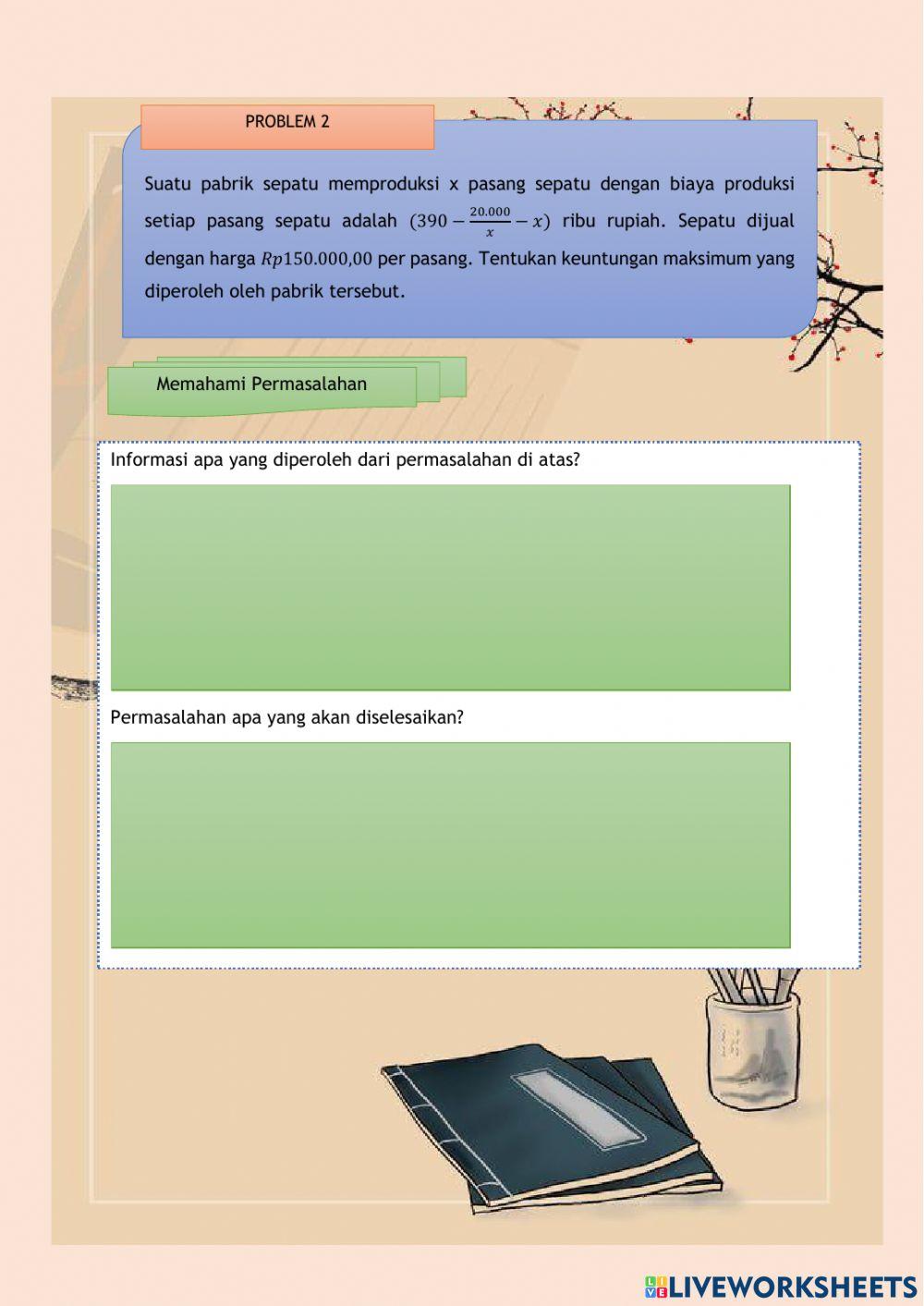 LKPD Aplikasi Turunan Fungsi