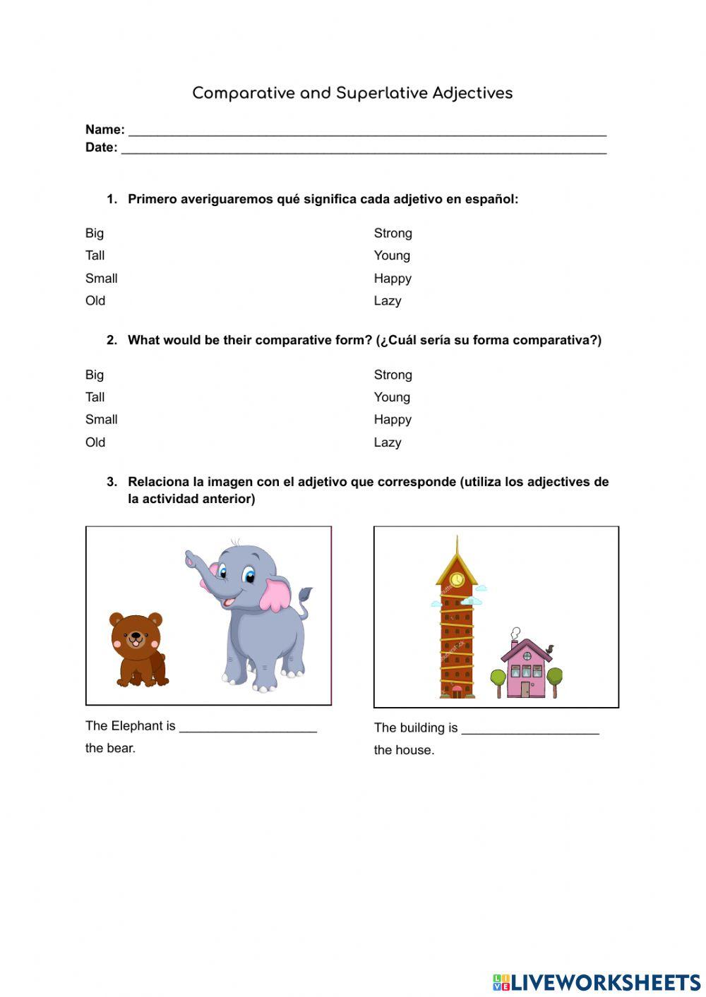 Comparative and Superlative Adjectives