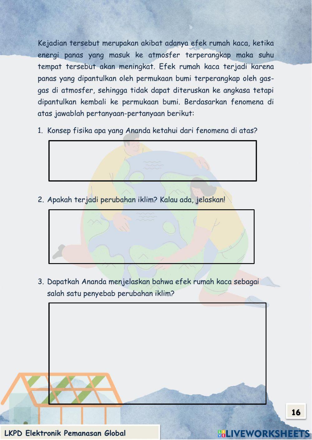 LKPD Elektronik Pemanasan Global Kegiatan Belajar 2
