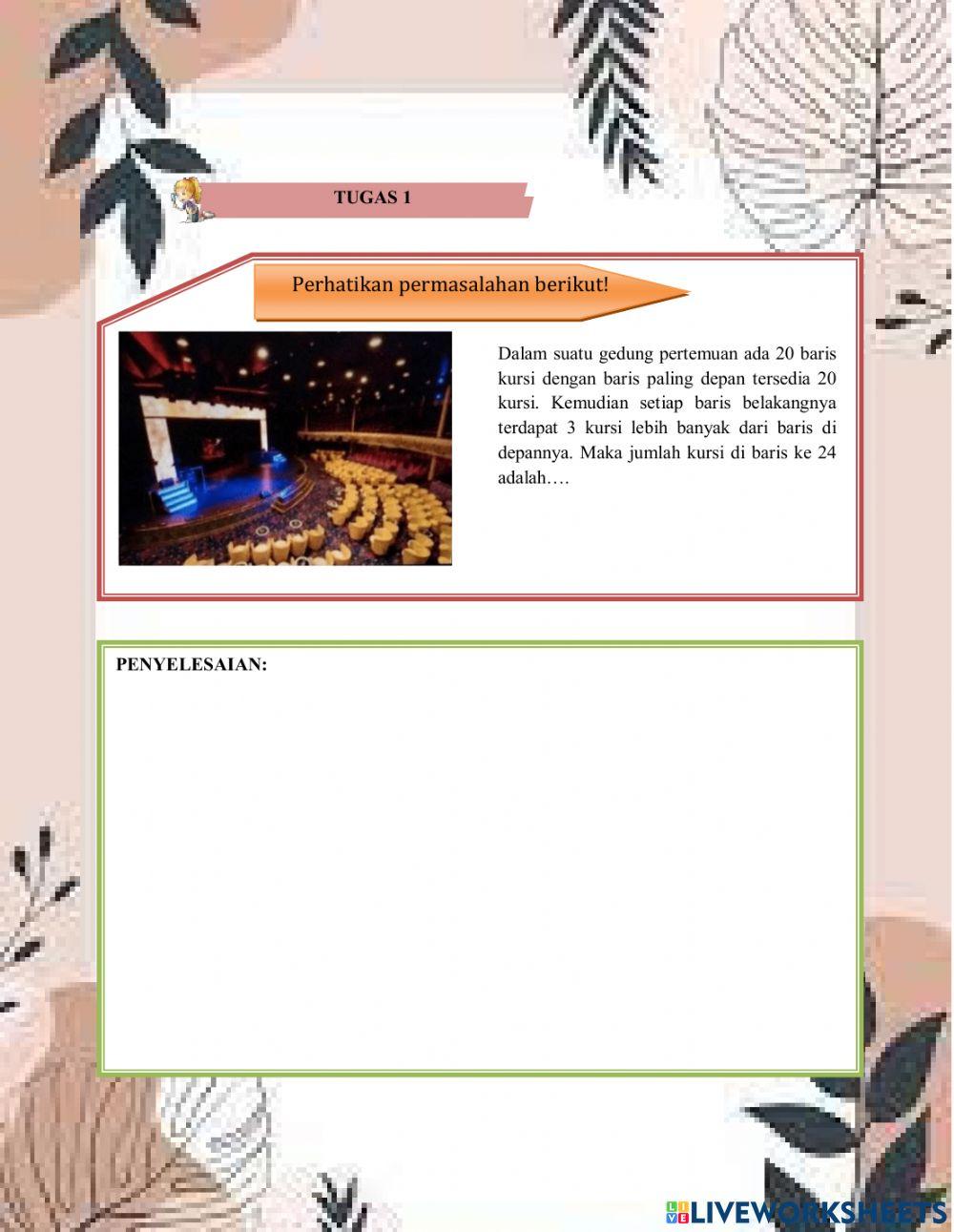 Latihan barisan aritmatika