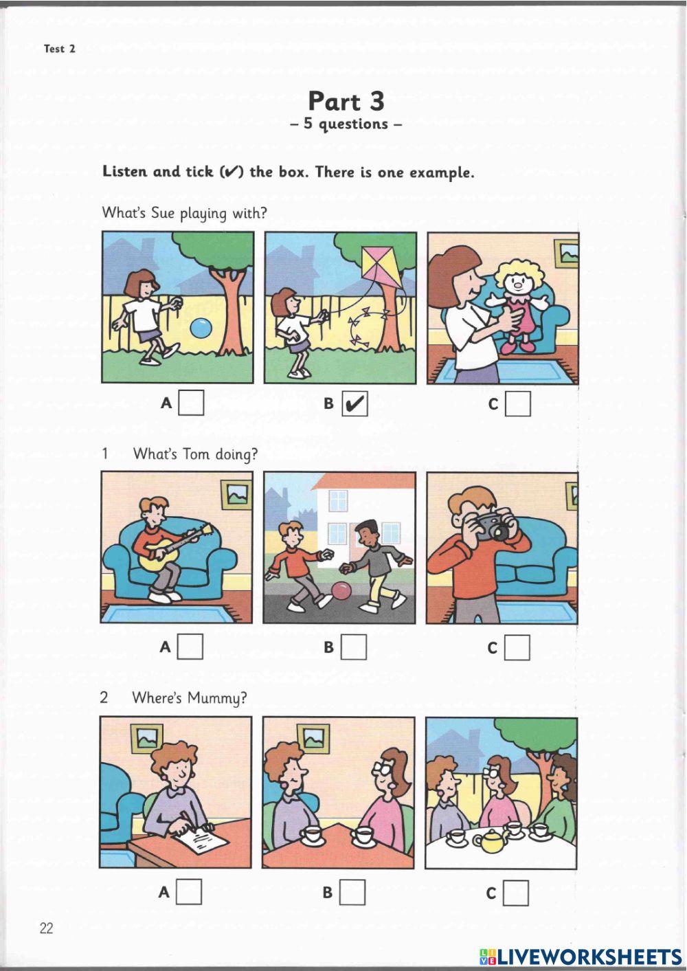 Staters 1 Test 2 listening