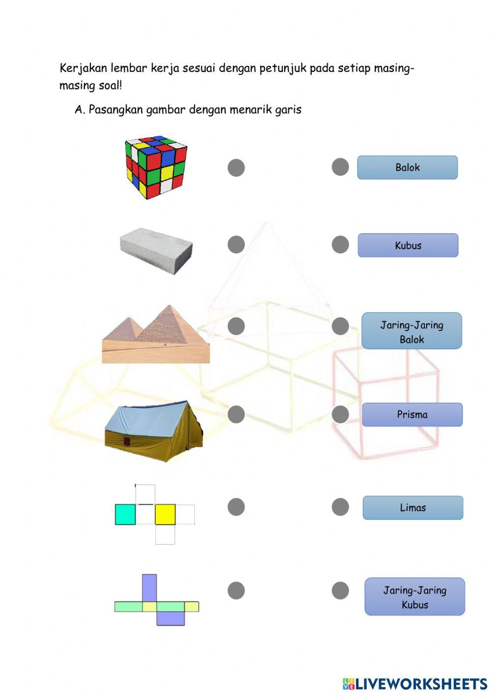 E-LKPD Bangun Ruang Sisi Datar Kubus dan Balok
