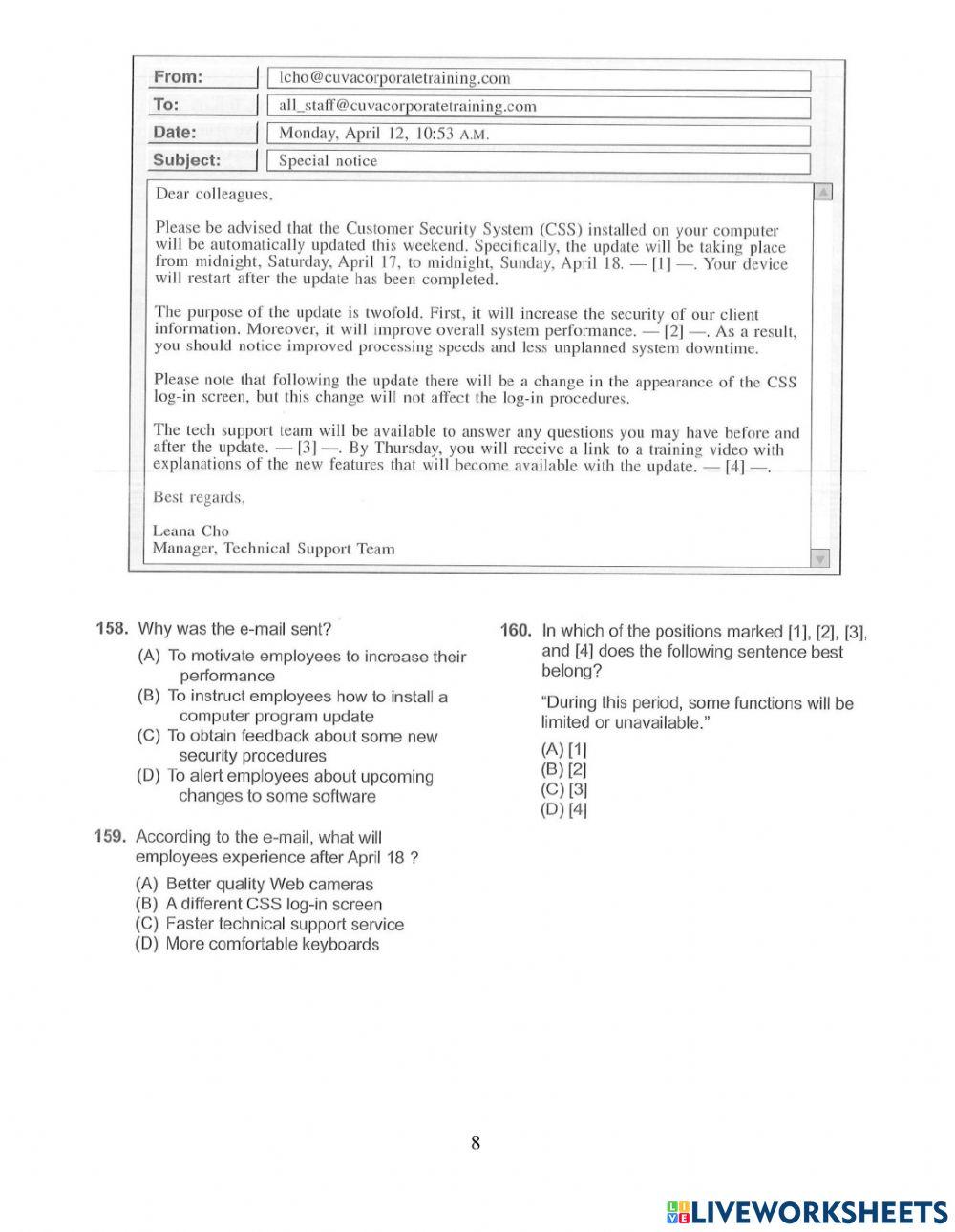 TOEIC-Mini Test