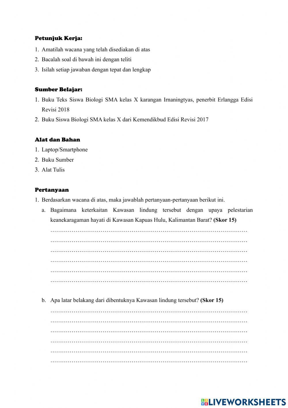 Lkpd pelestarian kehati