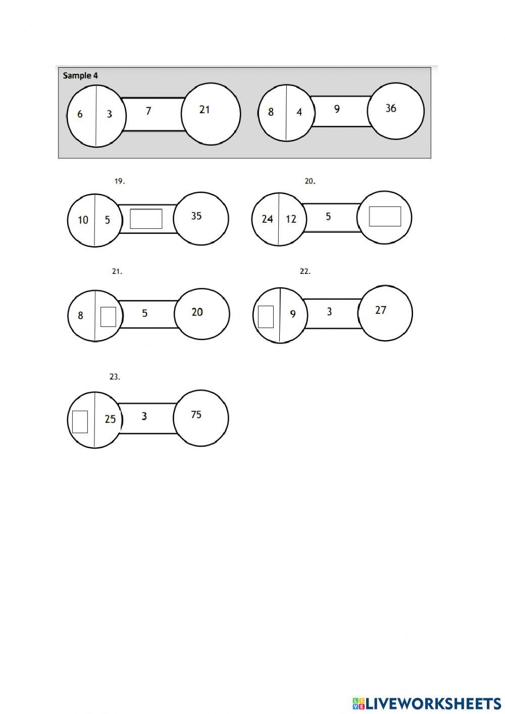 QUANTITATIVE rEASONING Math worksheet | Live Worksheets
