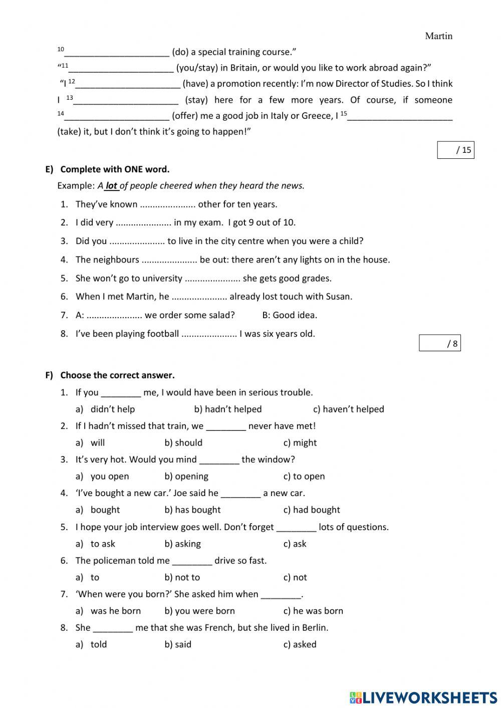 Int 3rd term June 23
