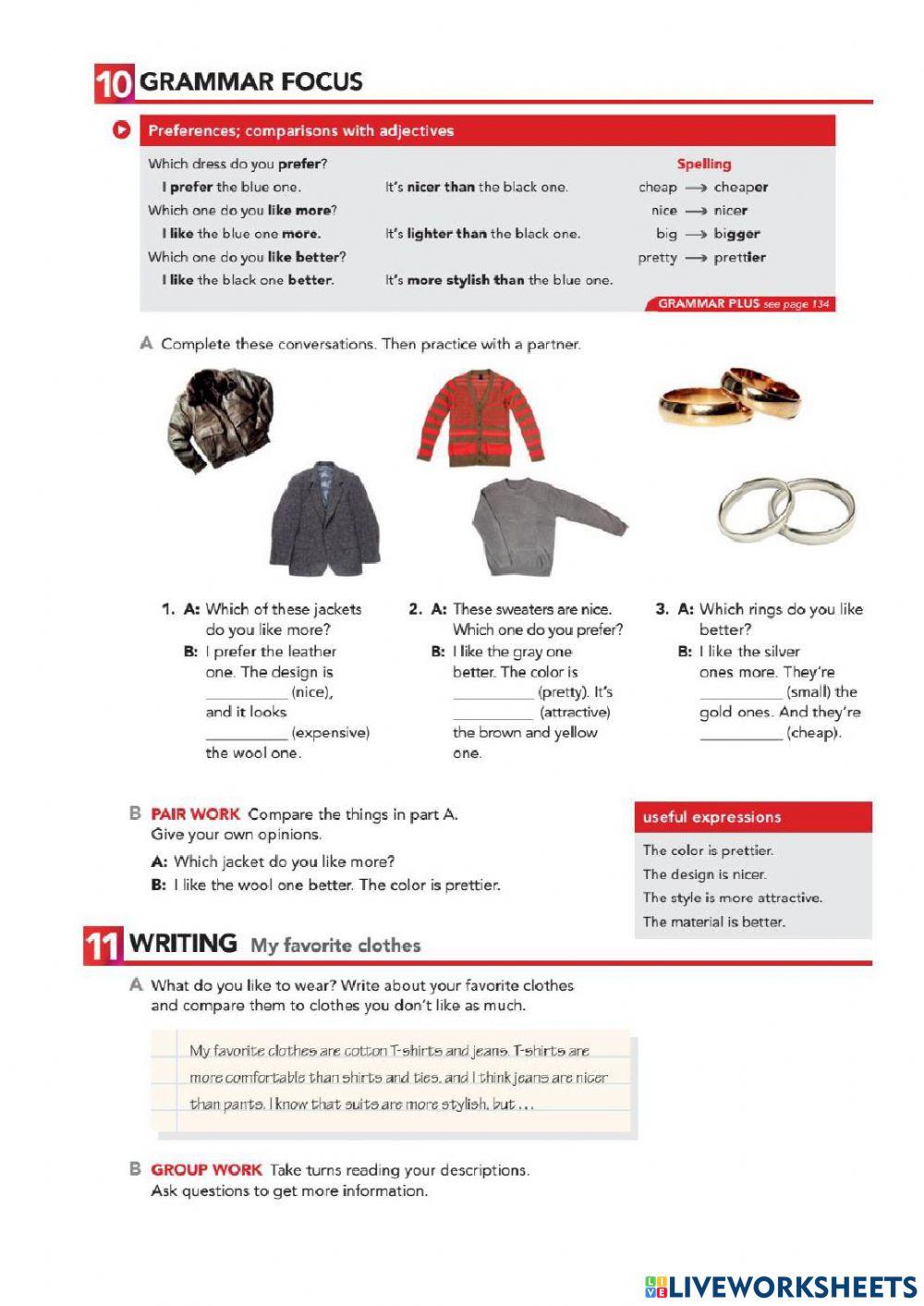 Interchange 1 comparison with adjectives
