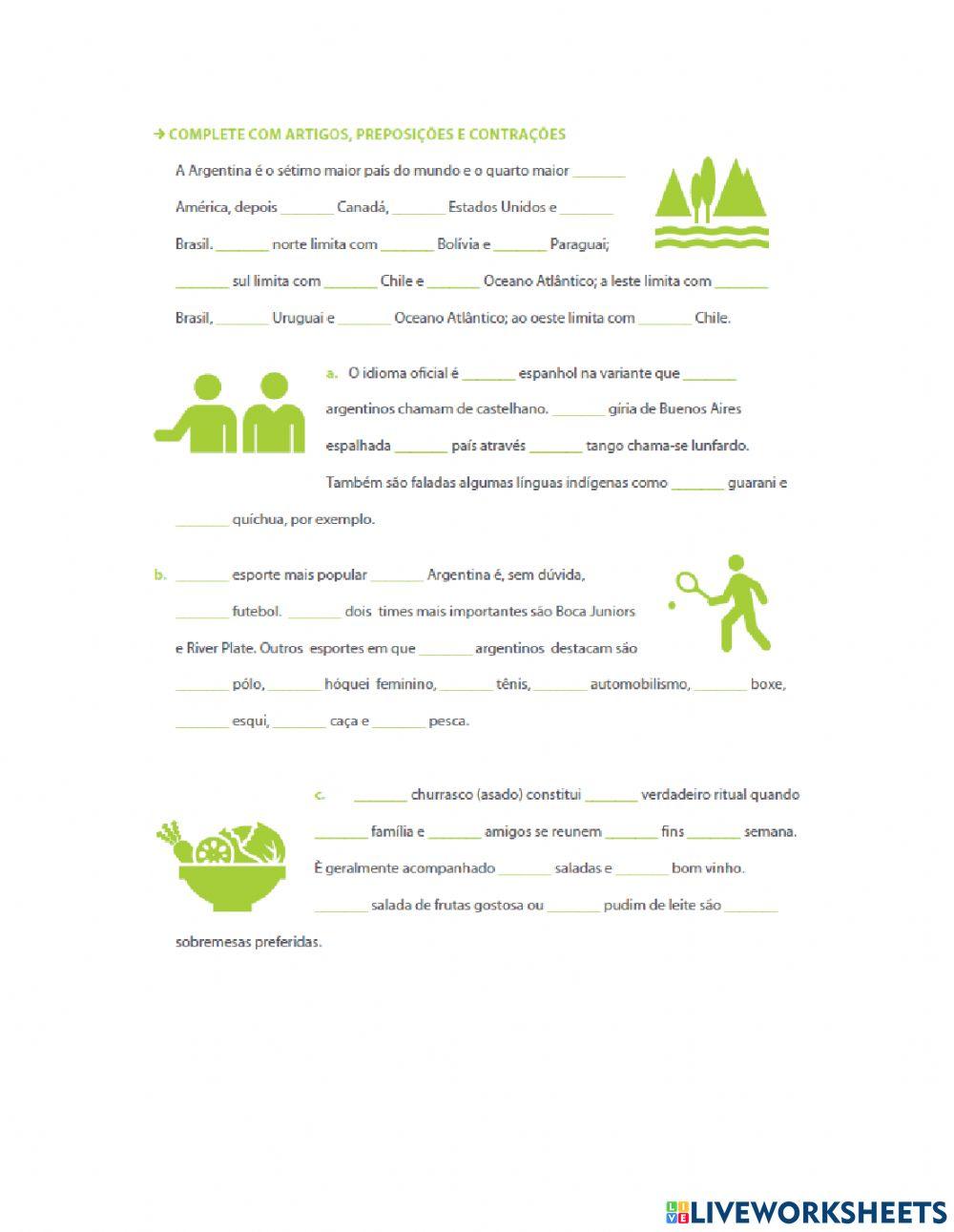 Contraçoes, artigos, preposiçoes