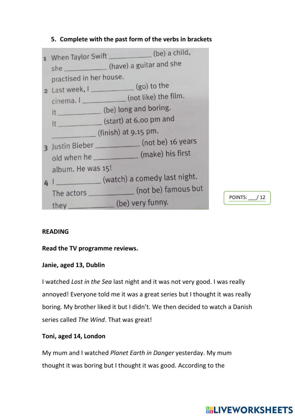 Assignment unit 1 and 2
