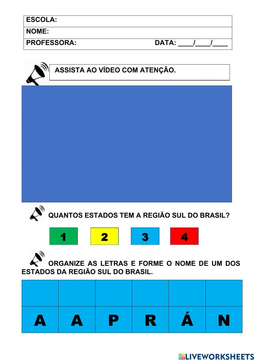 REGIÃO SUL DO BRASIL