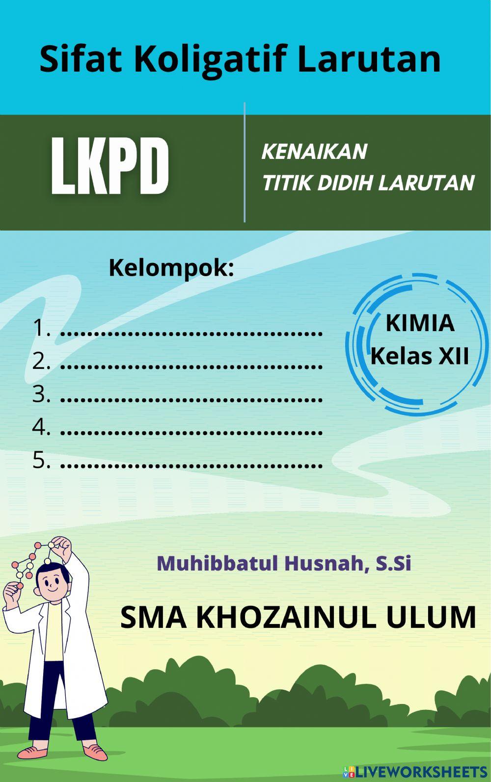 LKPD Praktikum Kenaikan Titik Didih Larutan