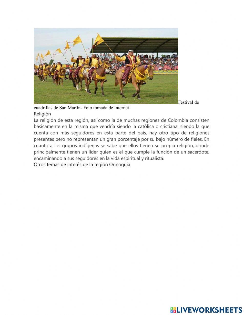 Region de la orinoquia