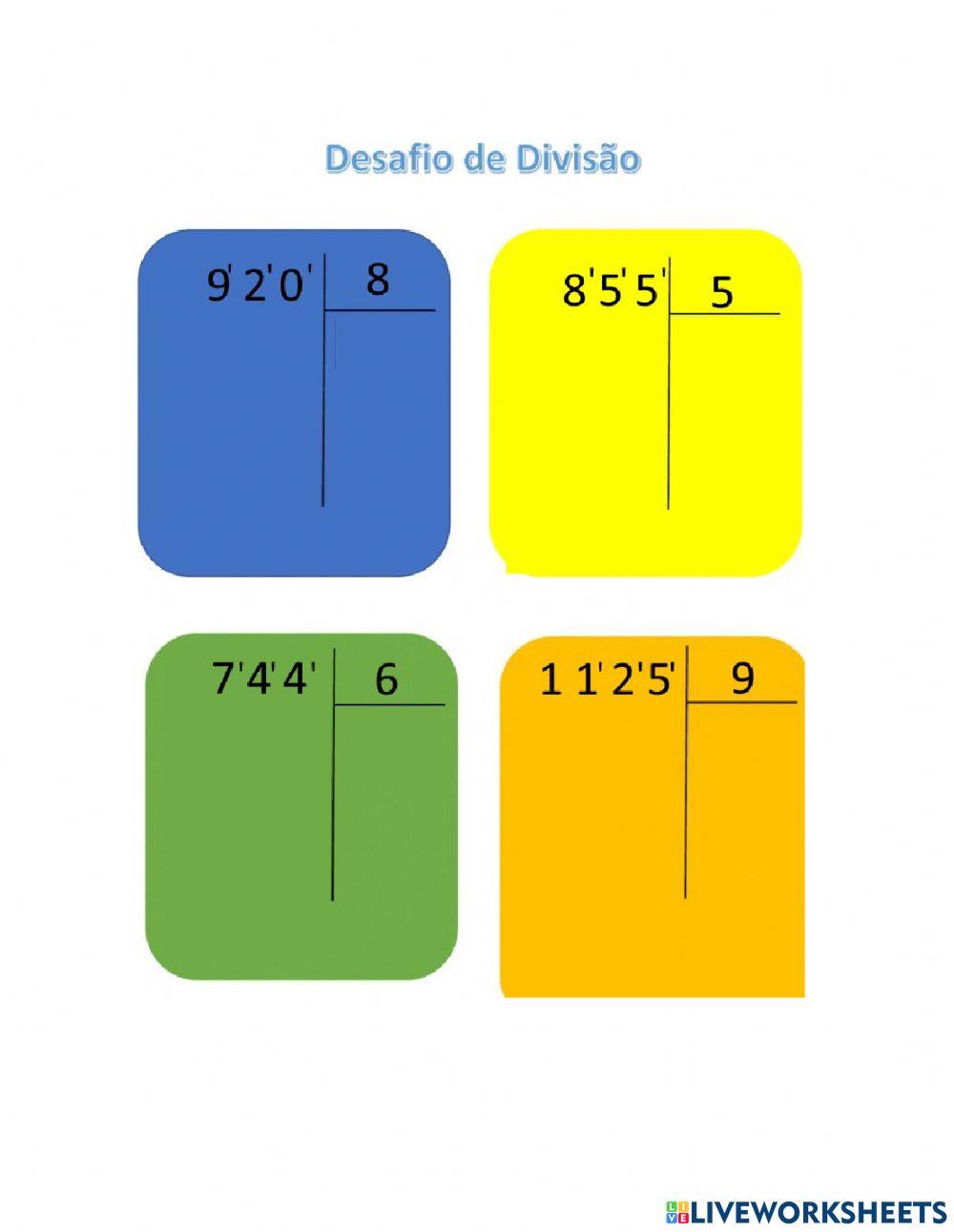 Divisão 4º Ano