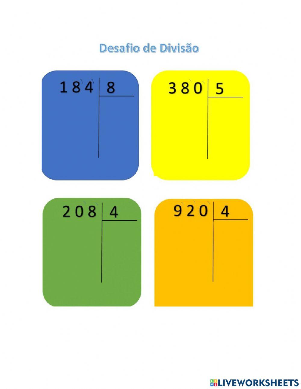 Divisão 4º Ano