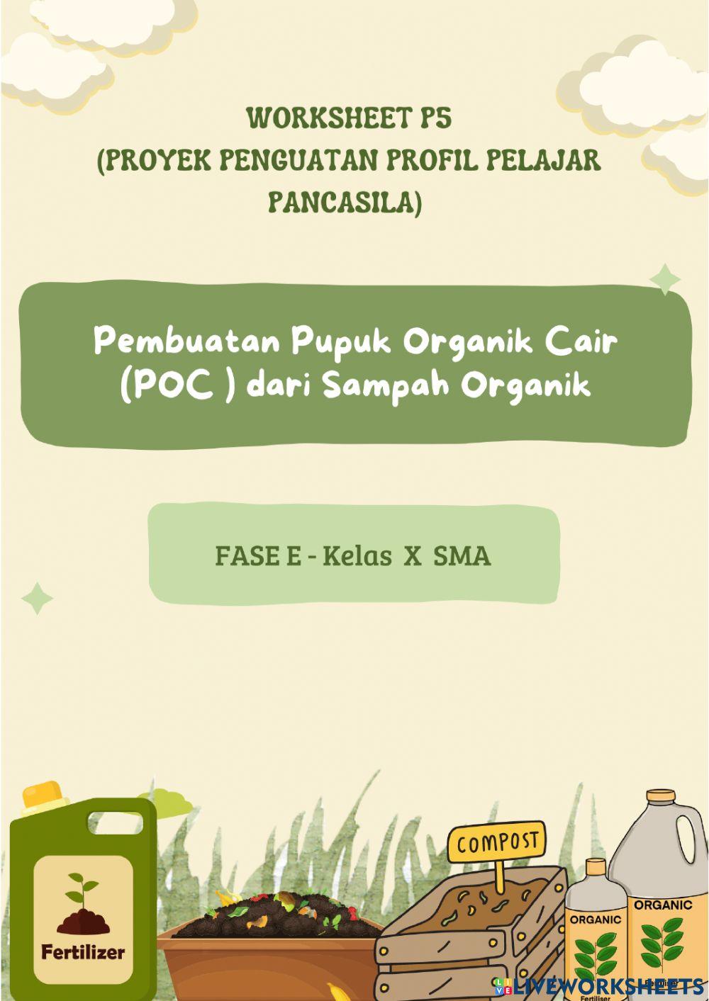 Proyek P5 sampah limbah organik