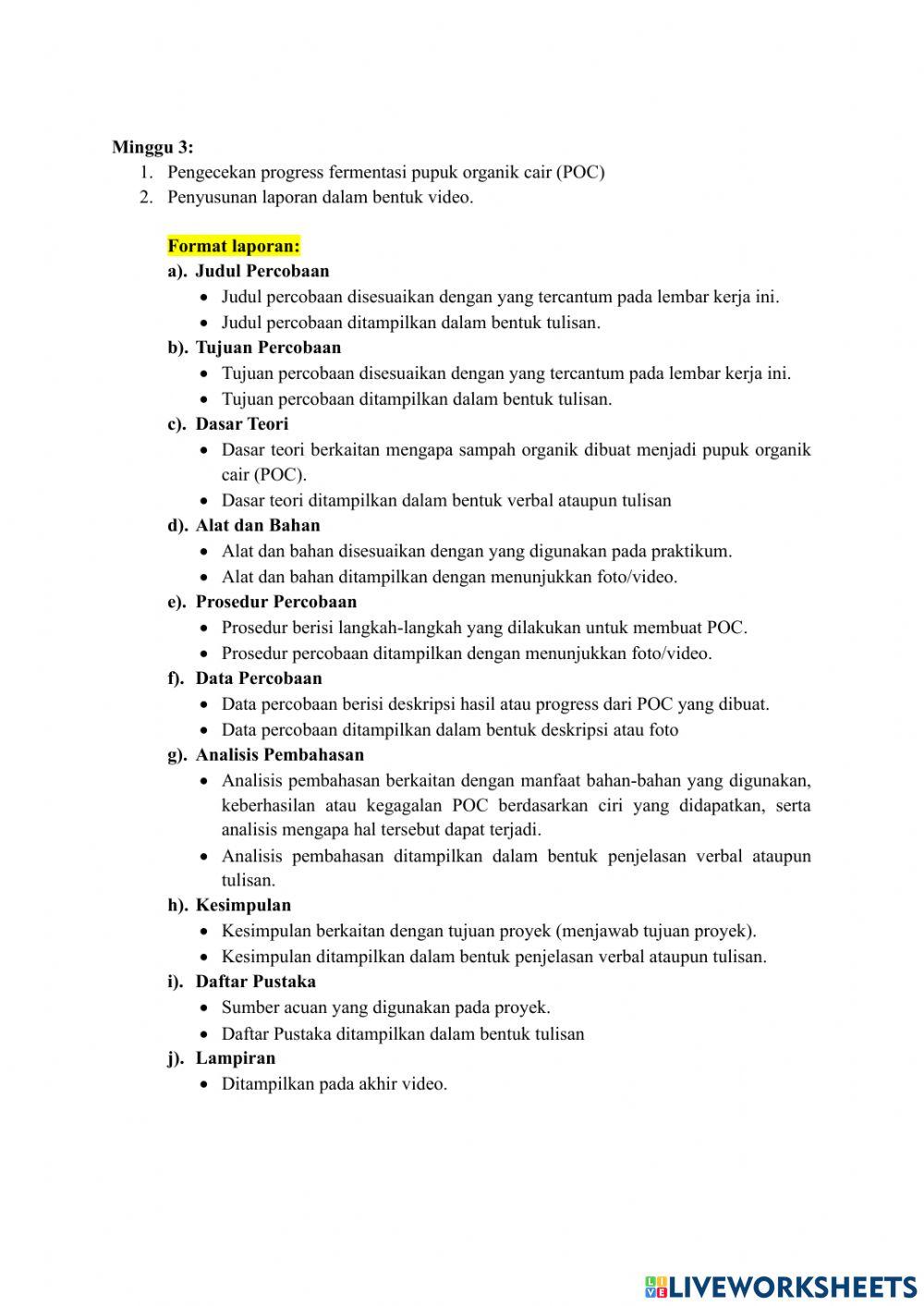 Proyek P5 sampah limbah organik