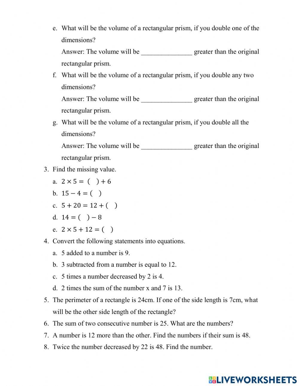 Patten and algebra Patten and algebra