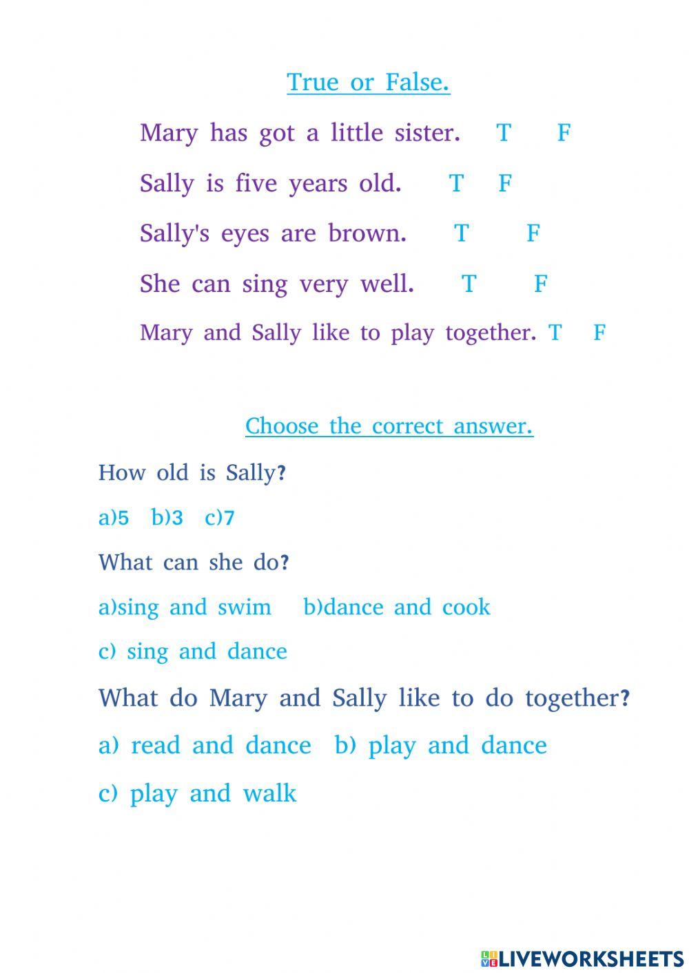 Texts with questions