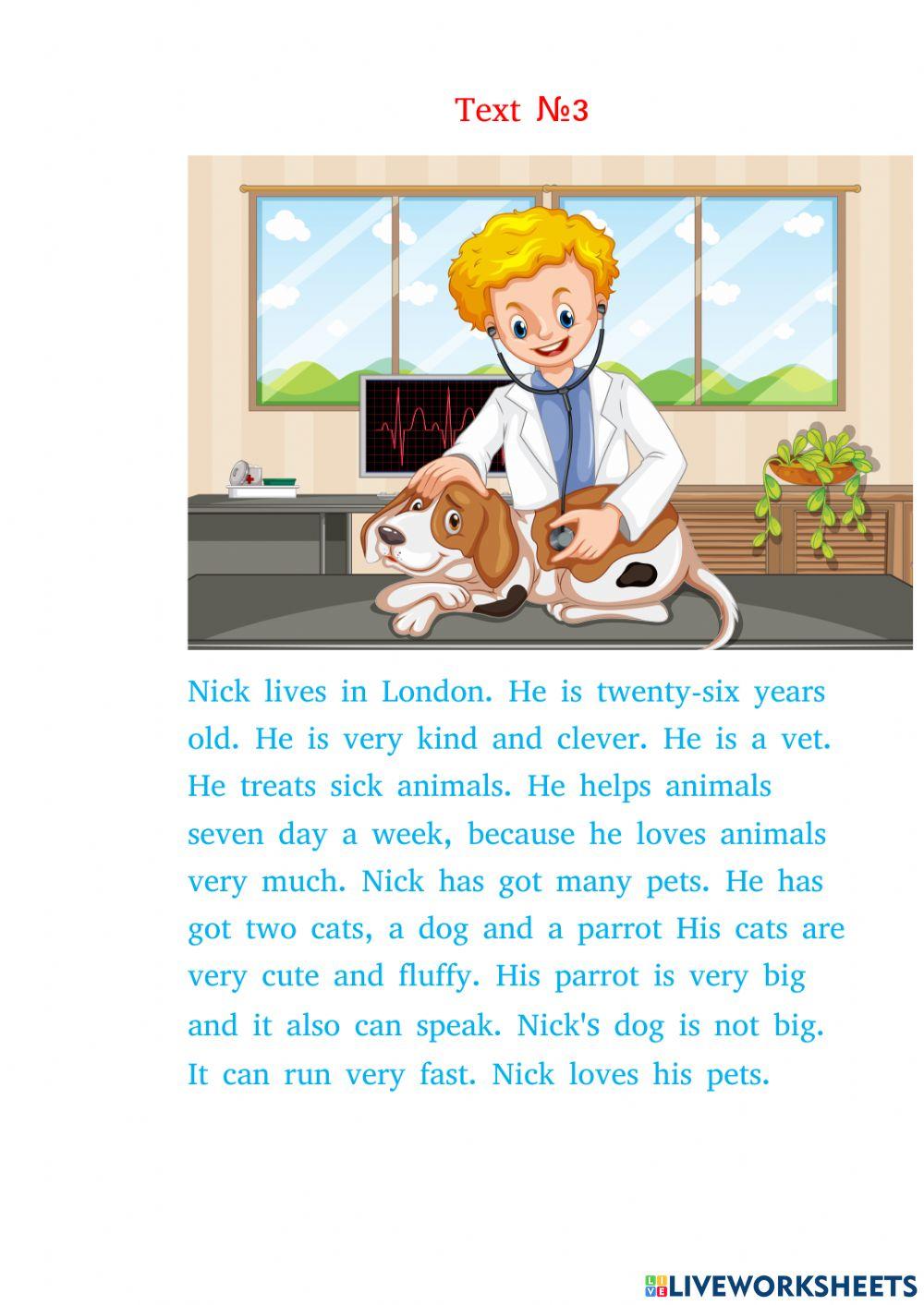 Texts with questions