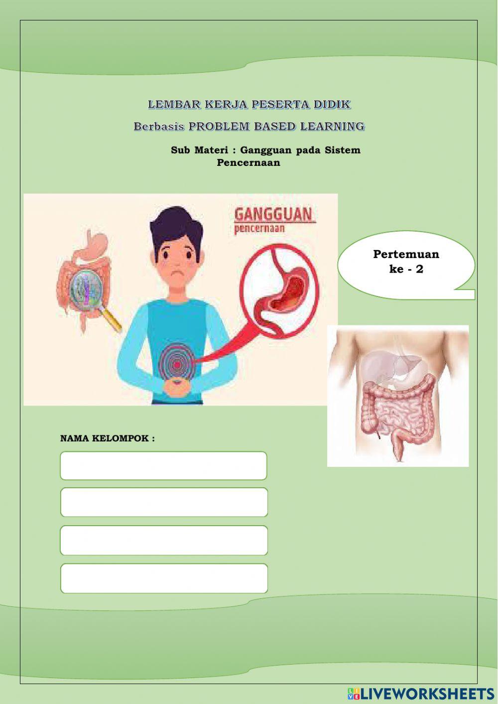 Gangguan dan penyakit sistem pencernaan makanan