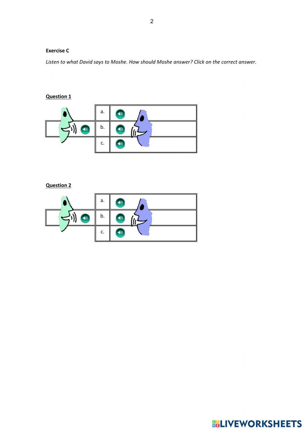 BOOST Choosing Responses – Set 44 BOOST Choosing Responses – Set 44