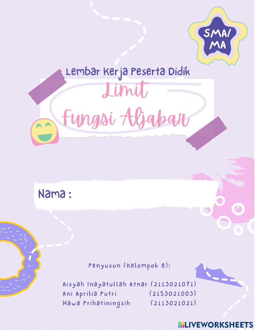 LKPD Limit Fungsi Aljabar