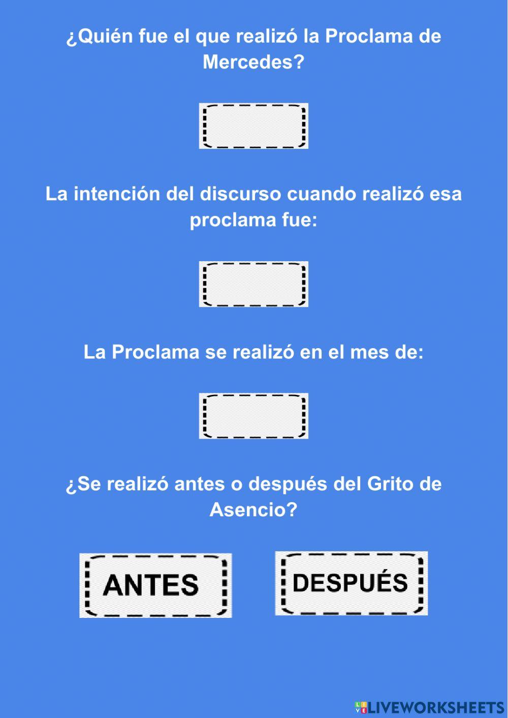 Proclama de Mercedes