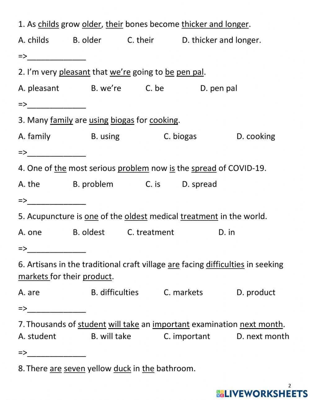 Singular & plural noouns